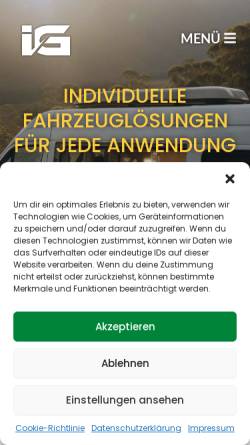 Vorschau der mobilen Webseite ig-mobility-solutions.de, IG MOBILITY SOLUTIONS