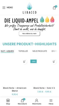 Vorschau der mobilen Webseite www.libacco.de, Libacco