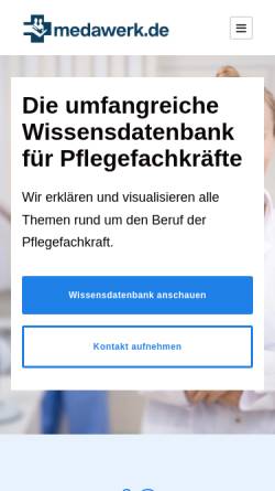 Vorschau der mobilen Webseite medawerk.de, Medawerk