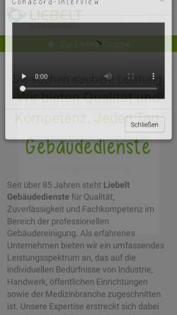 Vorschau der mobilen Webseite liebelt-gebaeudedienste.de, Liebelt Gebäudedienste GmbH & Co. KG