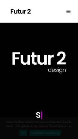 Vorschau der mobilen Webseite futur2-design.de, Futur 2 Design