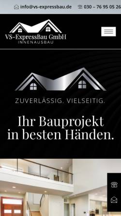 Vorschau der mobilen Webseite vs-expressbau.de, VS-ExpressBau GmbH