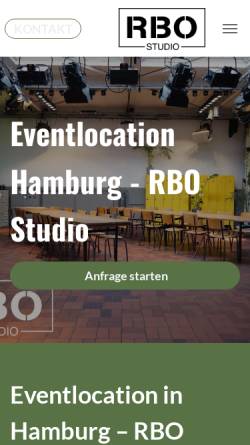 Vorschau der mobilen Webseite www.rbostudio.com, RBO Studio