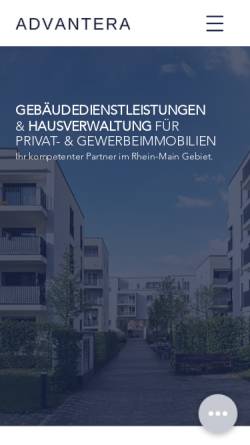 Vorschau der mobilen Webseite www.advantera.de, ADVANTERA Immobilien