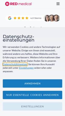 Vorschau der mobilen Webseite software-psychotherapie.de, RED Medical Systems GmbH