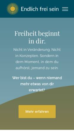 Vorschau der mobilen Webseite endlich-frei-sein.com, Endlich frei sein