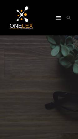 Vorschau der mobilen Webseite onelex-consulting.de, Onelex Consulting GmbH