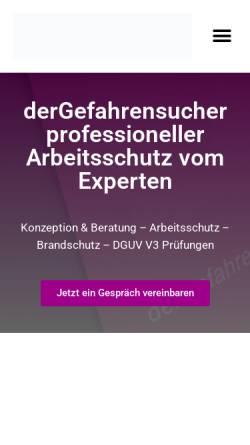 Vorschau der mobilen Webseite www.dergefahrensucher.de, derGefahrensucher