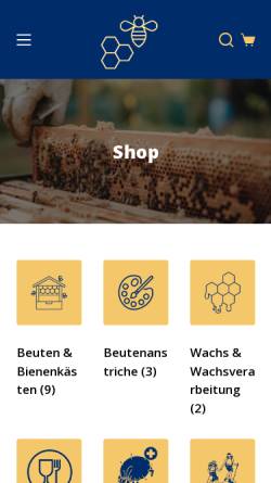 Vorschau der mobilen Webseite www.altools.biz, Imkereibedarf Altools