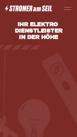 Vorschau der mobilen Webseite www.stromeramseil.ch, Stromer am Seil