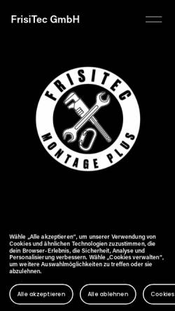 Vorschau der mobilen Webseite www.frisitec.ch, FrisiTec GmbH