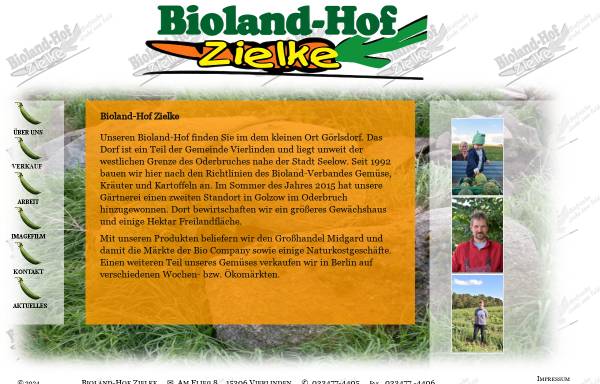 Vorschau von www.biolandhof-zielke.de, Biolandhof Zielke