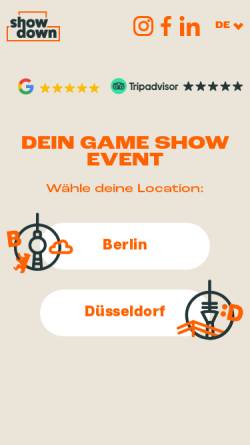 Vorschau der mobilen Webseite yourshowdown.com, Your Showdown