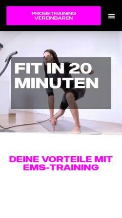 Vorschau der mobilen Webseite pandactive.com, PandActive - EMS Personal Training