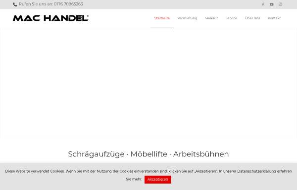 MAC Handel & Vermietung - Möbel- und Umzugslifte