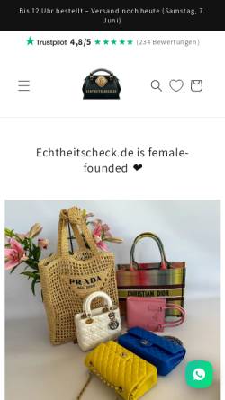 Vorschau der mobilen Webseite echtheitscheck.de, Echtheitscheck.de by Julery