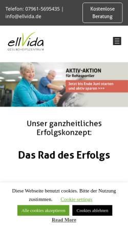 Vorschau der mobilen Webseite www.ellvida.de, ellVida