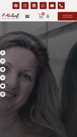 Vorschau der mobilen Webseite f-abelhaft.de, F-Abelhaft Janina Abel-Bernat