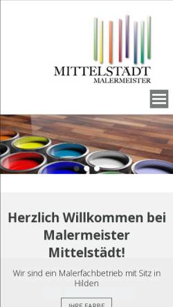 Vorschau der mobilen Webseite maler-hilden.de, Maler Stephan Mittelstädt
