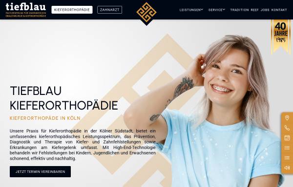 tiefblau Kieferorthopädie