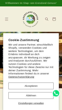 Vorschau der mobilen Webseite grenzland-genuss.de, Grenzland-Genuss