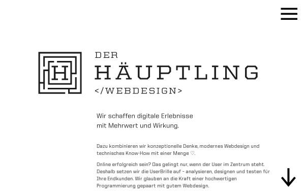 Webdesign DER HÄUPTLING