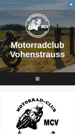 Vorschau der mobilen Webseite motorradclub-vohenstrauss.de, Motorradclub Vohenstrauß