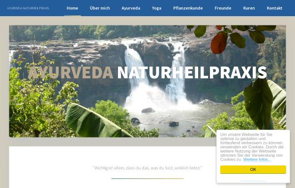 Vorschau von www.naturheilpraxis-ayurveda.de, Ihle, Ina, Ayurveda- und Yoga-Gesundsheitscentrum