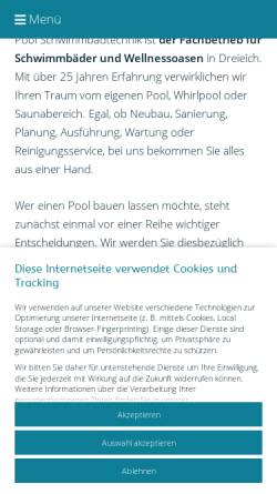 Vorschau der mobilen Webseite www.pro-pool-frankfurt.de, Pro Pool