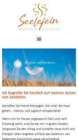 Vorschau der mobilen Webseite www.wellmass.de, Wellmass - Mobile Massage und Wellness