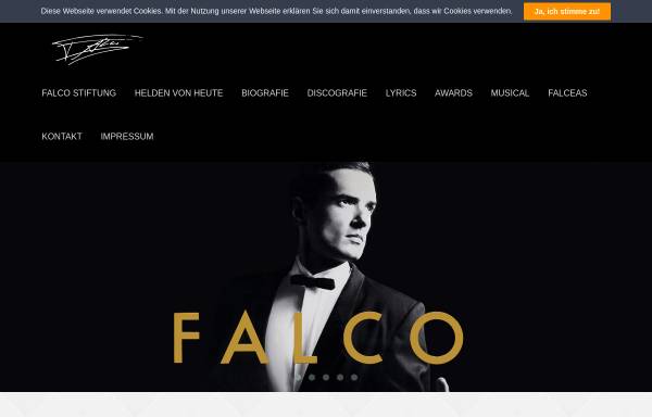 Vorschau von www.falco.at, Falco - The Official Site