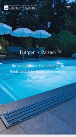 Vorschau der mobilen Webseite www.dittgen-partner.de, Dittgen + Partner Handelsgesellschaft mbH