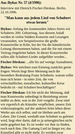 Vorschau der mobilen Webseite www.solidaritaet.com, Dietrich Fischer-Dieskau - Interview Ibykus 4/1996