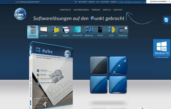 Vorschau von www.lins-software.de, Kutex GmbH