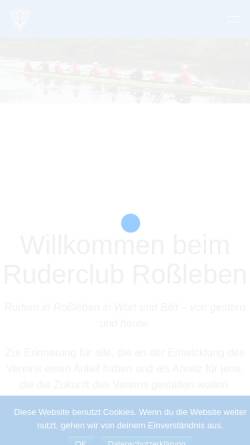 Vorschau der mobilen Webseite ruderclub-rossleben.de, Ruderclub Roßleben e.V.