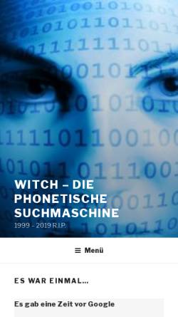 Vorschau der mobilen Webseite www.witch.de, Witch