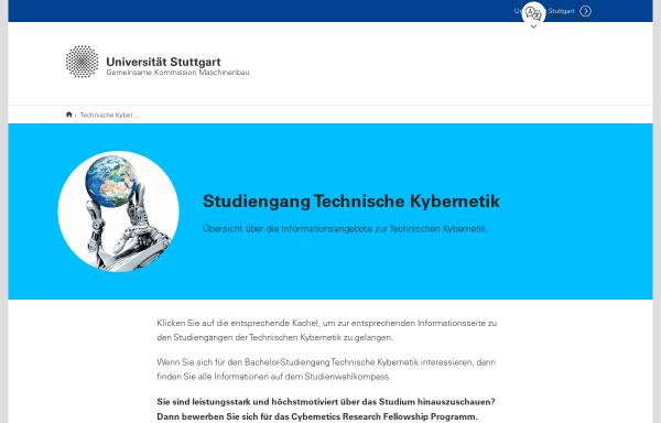 Vorschau von www.techkyb.de, Technische Kybernetik