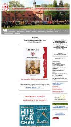 Vorschau der mobilen Webseite www.jagdhornblaeser-gilde.de, Jagdhornbläser Gilde e.V.