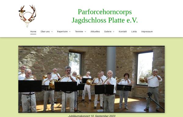 Parforcehorncorps Jagdschloss Platte