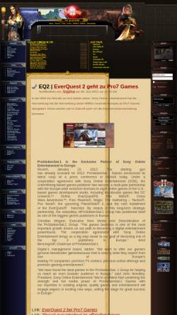 Vorschau der mobilen Webseite eq2.molgam.net, EverQuest 2 :: Die Gemeinde