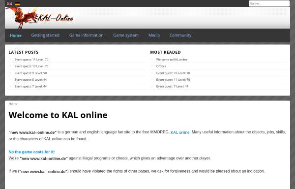 Vorschau von www.kal--online.de, Kal Online