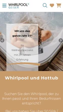 Vorschau der mobilen Webseite www.whirl-pool.ch, Geiser & Cie