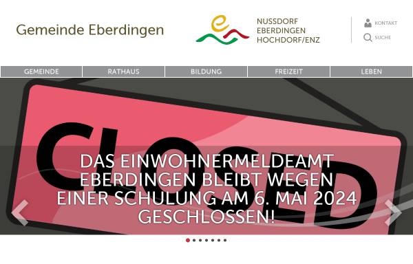 Vorschau von www.eberdingen.de, Gemeinde Eberdingen