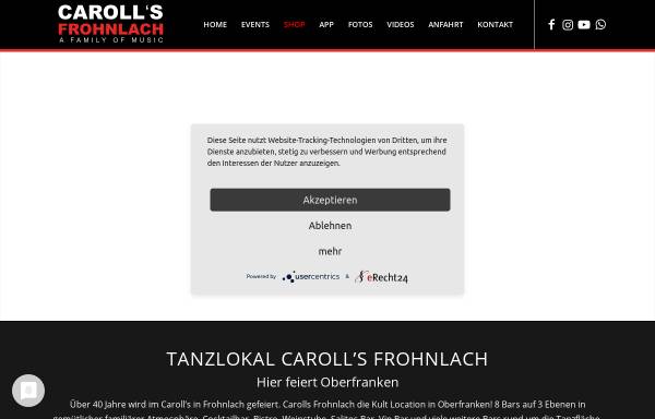 Vorschau von www.carolls.de, Diskothek Caroll's (Frohnlach)