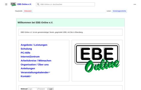 Vorschau von www.ebe-online.de, EBE-Online e.V.