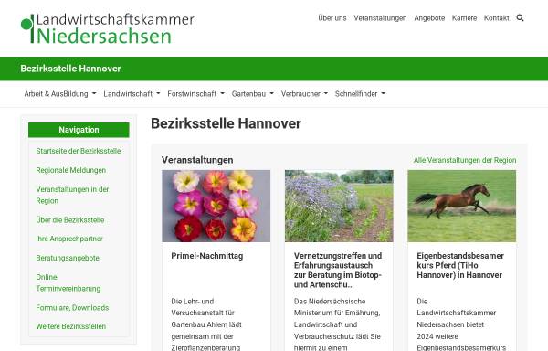 Vorschau von www.lwk-niedersachsen.de, Lehr- und Versuchsanstalt für Tierhaltung der LWK Hannover