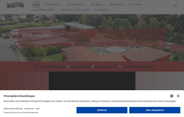Vorschau von www.vs-eckersdorf.de, Volksschule Eckersdorf