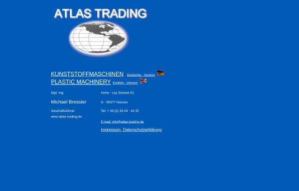 Vorschau von www.atlas-trading.de, Atlas Trading Kunststoffmaschinen