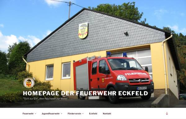 Vorschau von www.feuerwehr-eckfeld.de, Freiwillige Feuerwehr