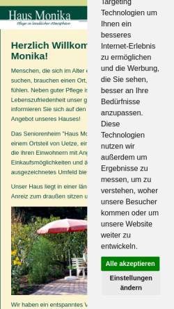 Vorschau der mobilen Webseite www.haus-am-schaperberg.de, Alten- und Pflegeheime GmbH, Haus am Schaperberg